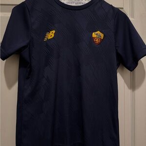 New Balance Kids Navy As Roma Soccer Jersey